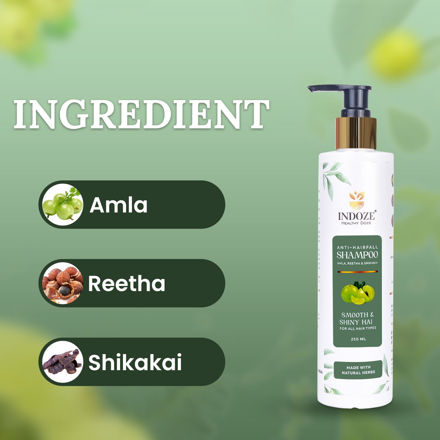 Indoze : Perfect Hair Care Combo (Hair Oil + Hair Serum + Hair Shampoo