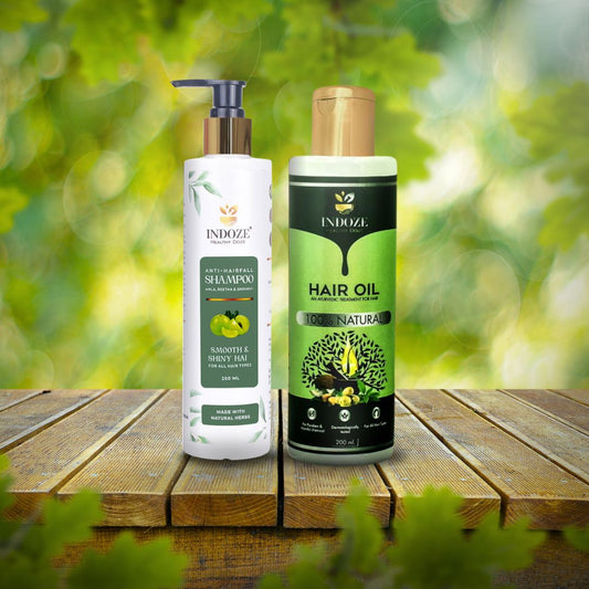 Indoze : Perfect Hair Care Combo (Hair Oil + Hair Shampoo)