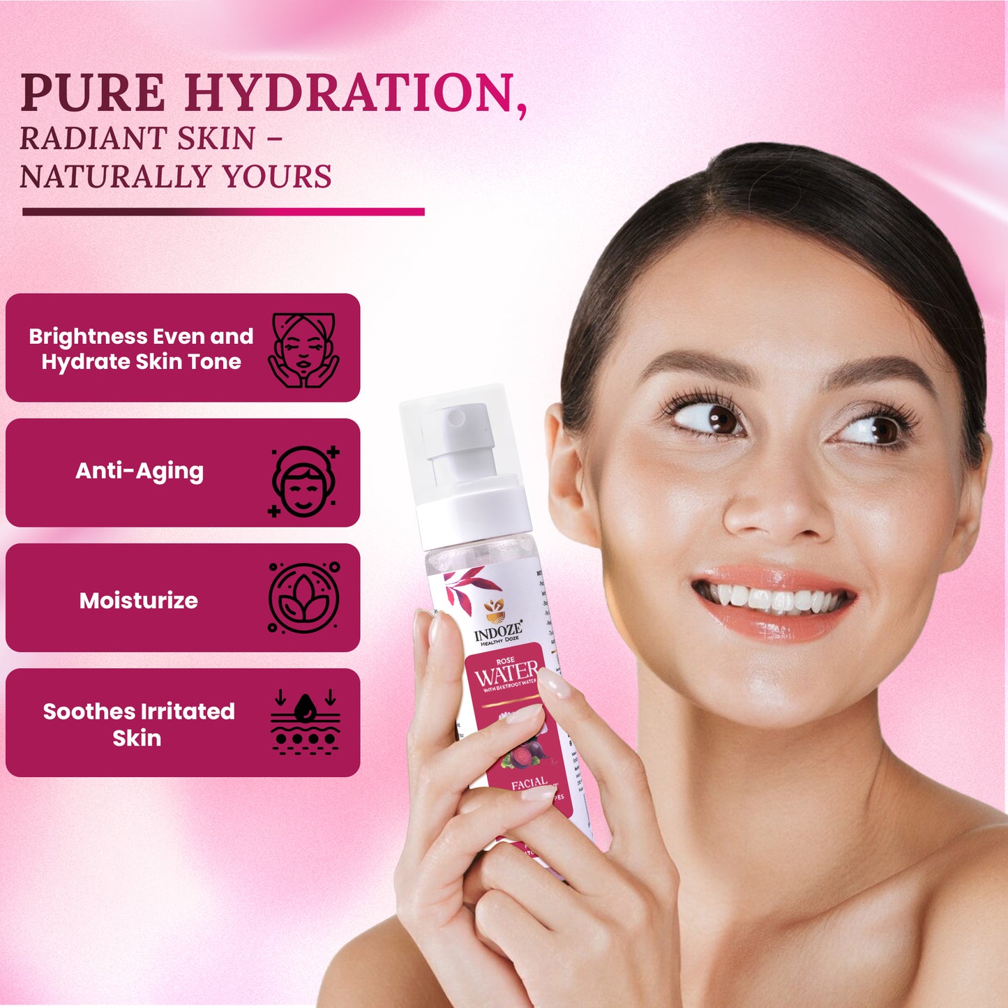 Pure Rose Water - 100 ml