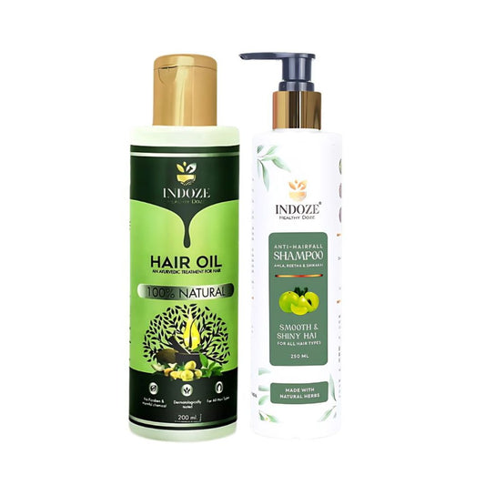 Indoze : Perfect Hair Care Combo (Hair Oil + Hair Shampoo)