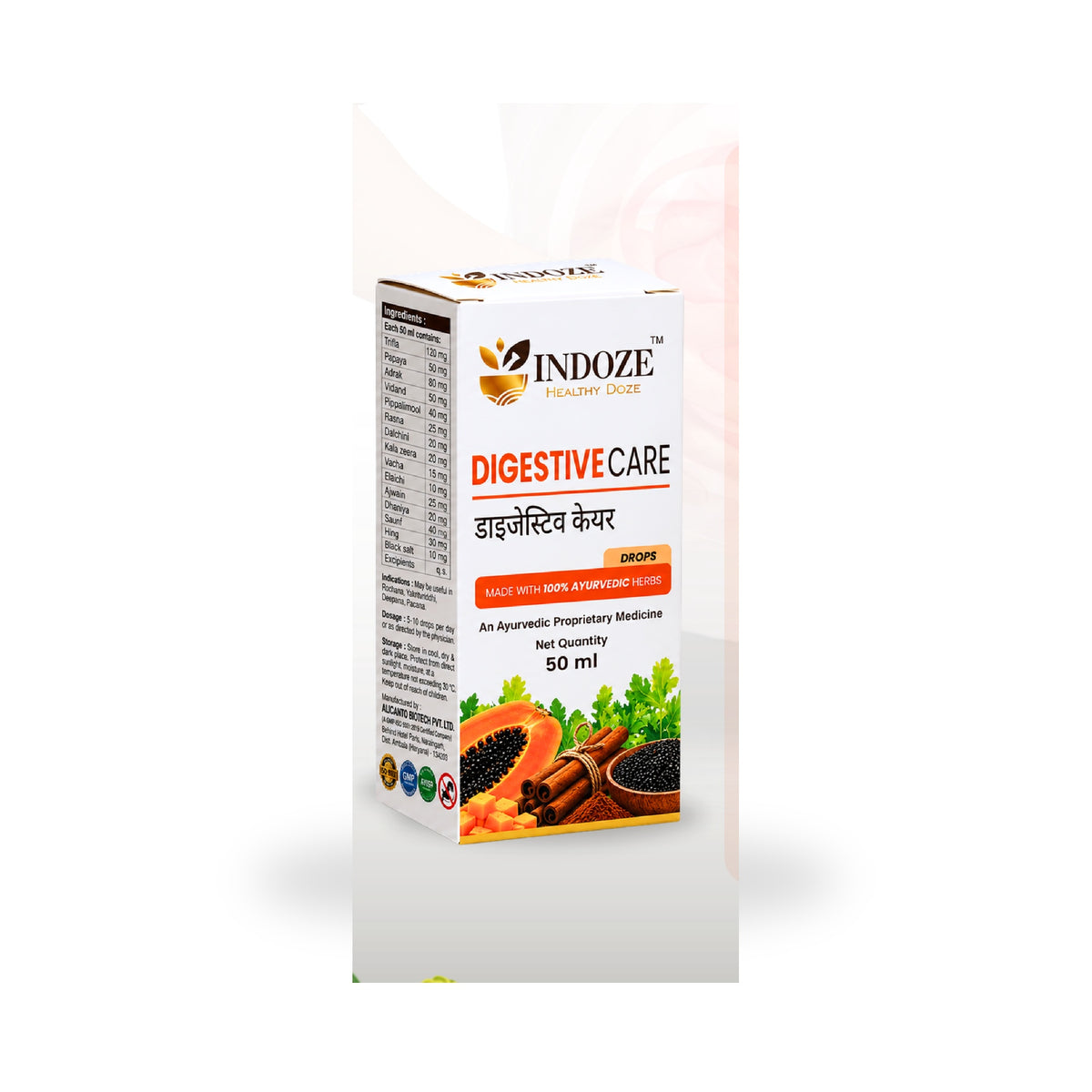 Indoze Digestive Care Drops — professional product image 1