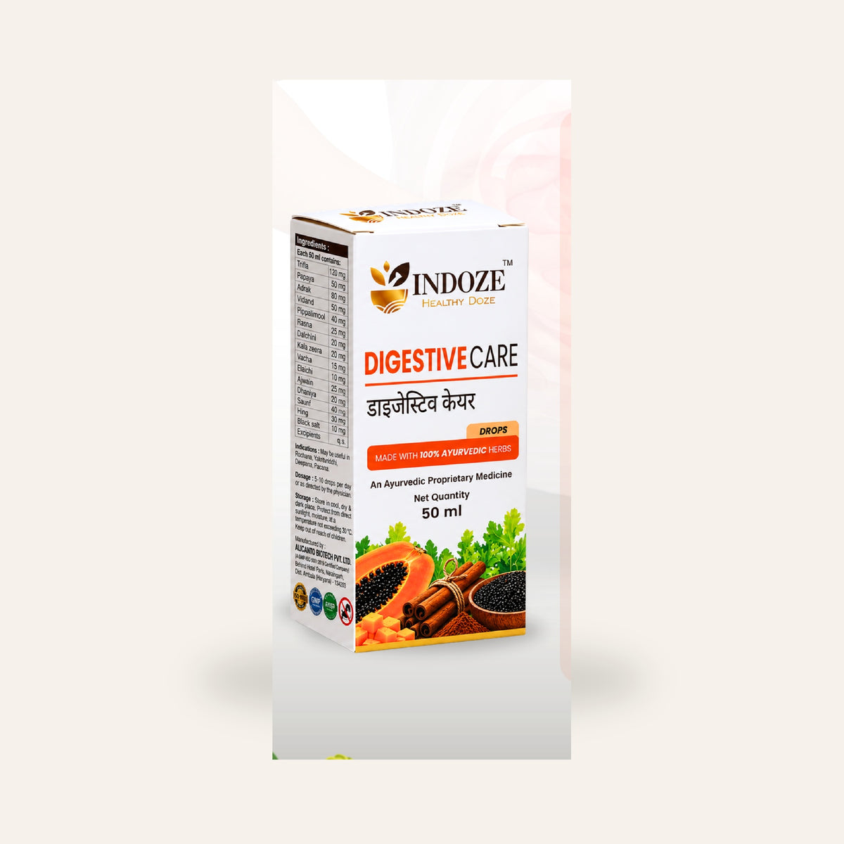 Indoze Digestive Care Drops — professional product image 2