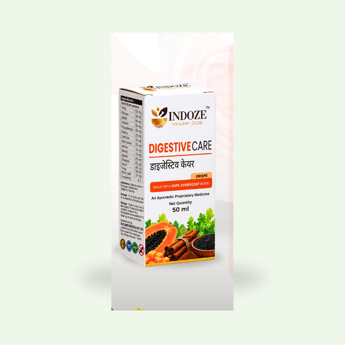 Indoze Digestive Care Drops — professional product image 3
