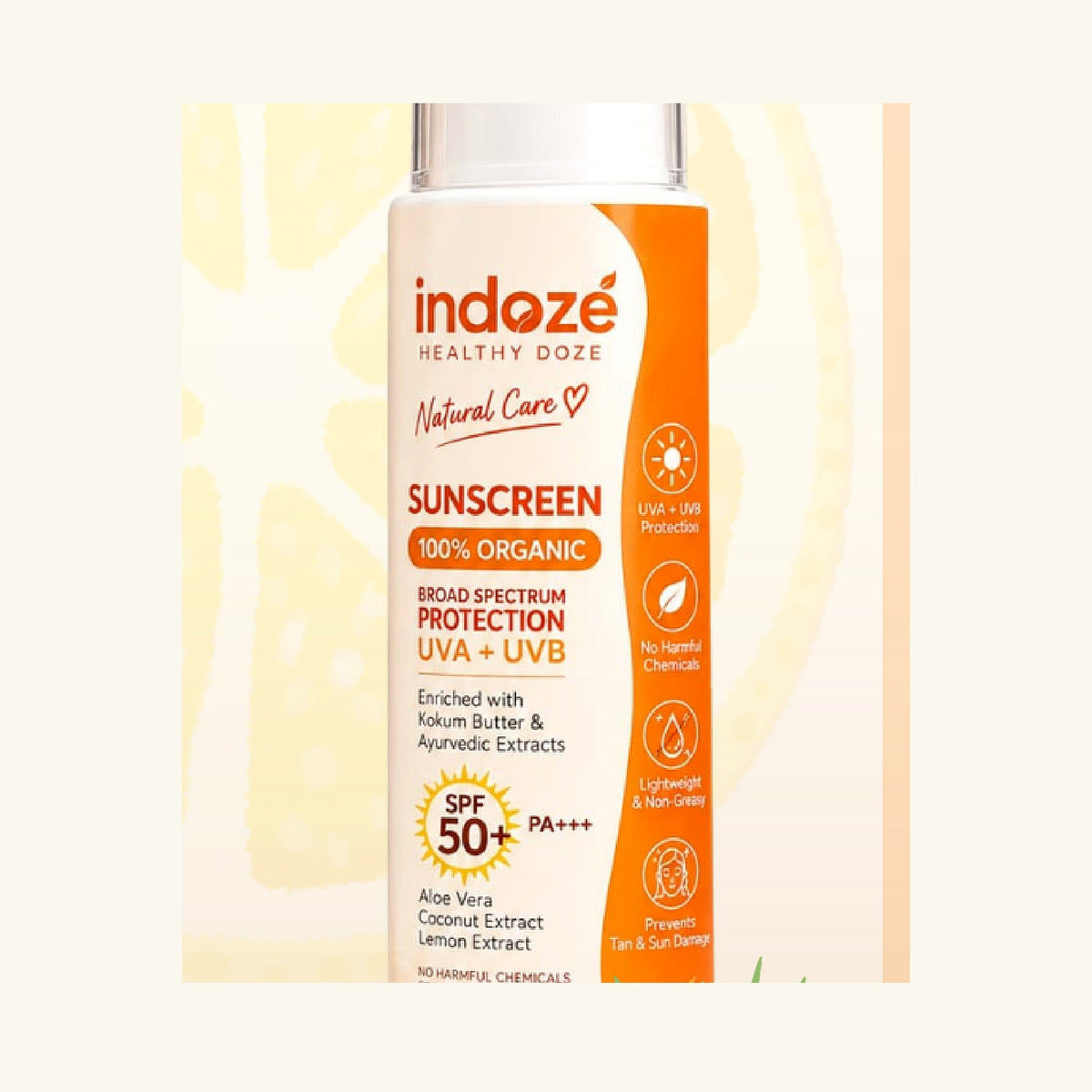 Indoze SPF 50 PA+++ Sunscreen 100ml — professional image 4